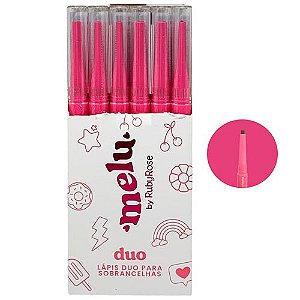 Lápis para Sobrancelhas Duo 03 Dark Melu Ruby Rose RR-2403-3 - Box c/ 24 unid