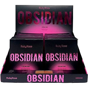 Blush Duo Gemini OG05 Obsidian Ruby Rose HB-1000-5 - Box c/ 12 unid