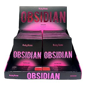 Blush Duo Gemini OG06 Obsidian Ruby Rose HB-1000-6 - Box c/ 12 unid