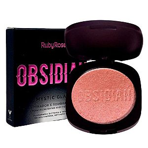 Iluminador e Sombra Cream Mystic Glam Pearl Obsidian Ruby Rose HB-2600-1