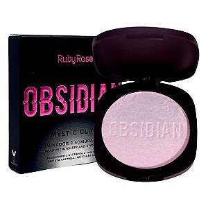 Iluminador e Sombra Cream Mystic Glam Quartz Obsidian Ruby Rose HB-2600-3