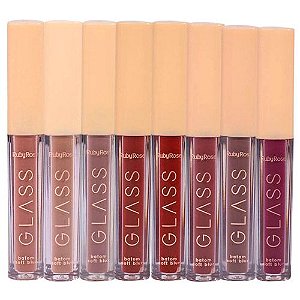 Batom Líquido Soft Blur Glass Ruby Rose HB-579 - Kit c/ 08 unid