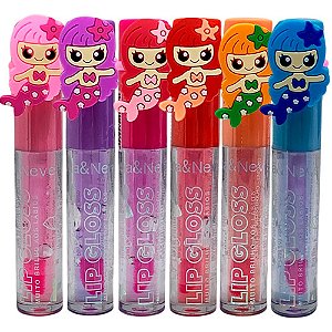 Lip Gloss Brilho aos Lábios Lua & Neve LN02283 - Kit c/ 06 unid