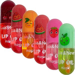 Lip Oil Magic Lua & Neve LN01038 - Kit c/ 06 unid