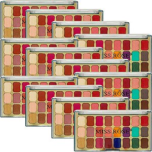 Paleta de Sombras 24 cores Miss Rôse 7001-017M6 - Kit c/ 12 unid