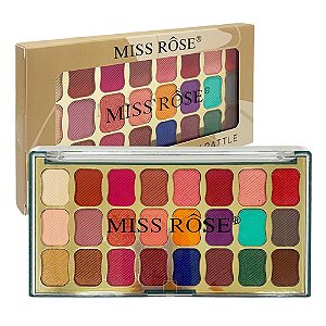 Paleta de Sombras 24 cores Miss Rôse 7001-017M6