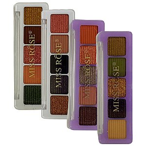 Paleta de Sombras 5 Cores Miss Rôse 7001-039BX24 - Kit c/ 04 unid