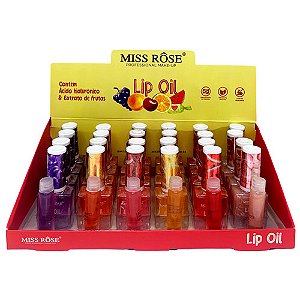 Lip Oil Frutas Miss Rôse MR041 - Box c/ 24 unid