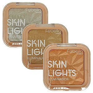 Iluminador Skin Lights Febella MU5019 - Kit c/ 03 unid