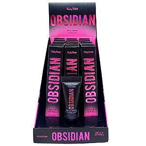 Lip Balm Jelly Jewel Rhodonite Obsidian Ruby Rose HB-7400-1 - Box c/ 12 unid