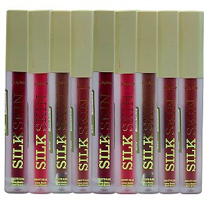 Batom Líquido Smooth Blur Silk Skin Grupo 02 Ruby Rose HB-7100/G2 - Kit c/ 09 unid