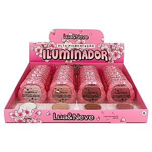 Iluminador Compacto Alta Pigmentação Lua & Neve LN02461 - Box c/ 24 unid