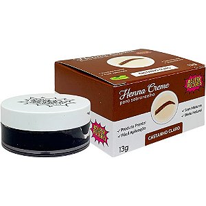 Henna Creme para Sobrancelha Castanho Claro Super Poderes CRCCSP02