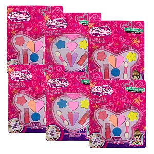 Brinquedo Infantil Kit Maquiagem para Boneca Little Beauty CP132974 - Kit c/ 06 unid