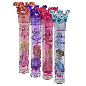 Lip Gloss 24k Glod Lua & Neve LN02434 - Kit c/ 04 unid