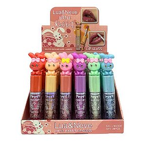 Lip Gloss Little Rabbit Lua & Neve LN07003 - Box c/ 36 unid