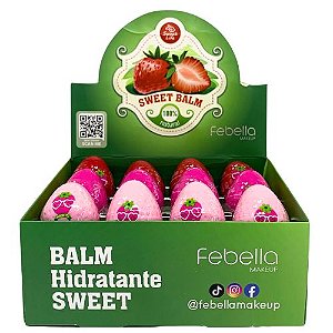 Lip Balm Hidratante Sweet Febella LB7016 - Box c/ 24 unid