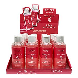 Água Micelar Rosa Mosqueta Skin Care Fenzza FZ62001 - Box c/ 16 unid