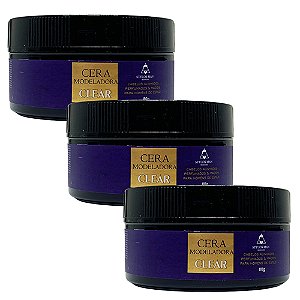 Pomada Cera Modeladora Clear Stylos Man STYC2 - Kit c/ 03 unid