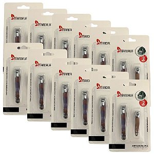 Kit com 02 Cortador de Unha Mandala MJ039 - Pcte c/ 12 unid