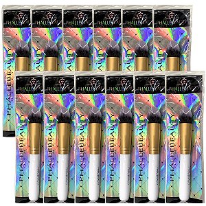 Pincel de Maquiagem Phállebeauty PH0640 - Pcte c/ 12 unid