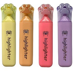 Kit com 04 Marca Texto Highlighter X-805