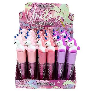Lip Gloss Unicorn Pink 21 CS3561 - Box c/ 24 unid