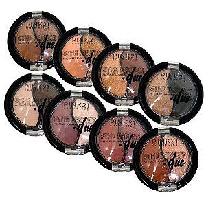 Paleta de Sombra Duo The Perfect Pink 21 CS5365 - Kit c/ 08 unid