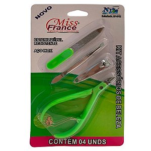 Kit Acessórios Manicure Miss France MF-0762