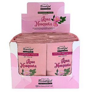 Hidratante Facial Rosa Mosqueta Face Beautiful FB193 - Box c/ 50 unid