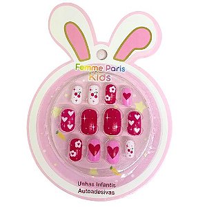 Unhas Postiças Infantil Femme Paris Kids FM010