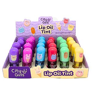 Lip Oil Tint City Girls CG409 - Box c/ 24 unid