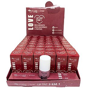 Lip Tint 3 em 1 Cor 508 Max Love - Box c/ 48 unid