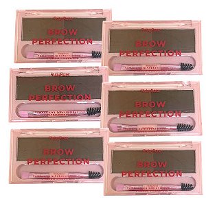Sombra para Sobrancelhas Duo Brow Perfection Ruby Rose HB-E2501 - Kit c/ 06 unid