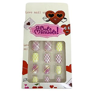 Unhas Postiças Infantil Qbela Manuela! QBM742