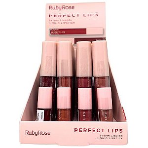 Batom Líquido Perfect Lips Ruby Rose HB-L6200 G1 - Box c/ 24 unid