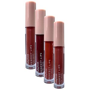 Batom Líquido Perfect Lips Ruby Rose HB-L6200 G1 - Kit c/ 04 unid