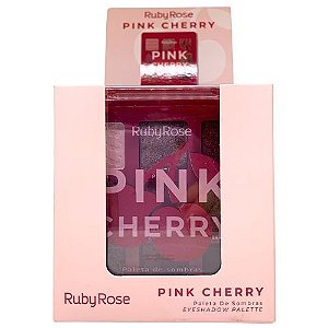 Paleta de Sombras Pink Cherry Ruby Rose HB-E2202 - Box c/ 12 unid