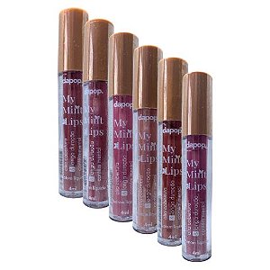 Batom Líquido My Mint Lips Dapop DP2251 - Kit c/ 06 unid