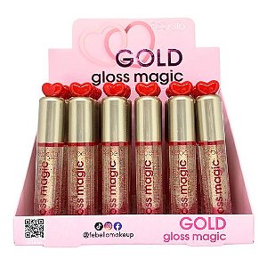 Gloss Labial Gold Magic Febella LG40525 - Box c/ 24 unid