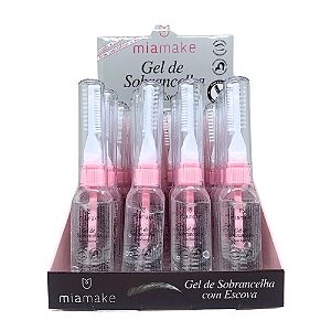 Gel de Sobrancelha com Escova Mia Make 506 - Box c/ 24 unid