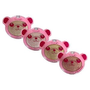 Paleta de Iluminador Teddy Vivai 1115.1.1 - Kit c/ 04 unid