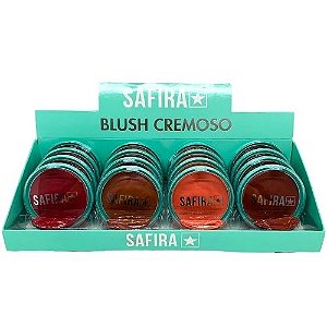 Blush Facial Cremoso Safira - Box c/ 16 unid