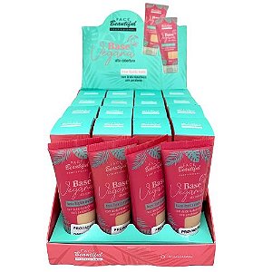 Base Líquida Matte Vegana Cores Claras Face Beautiful - Box c/ 16 unid