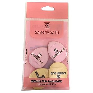 Kit com 04 Mini Esponjas para Maquiagem Sabrina Sato SP2081