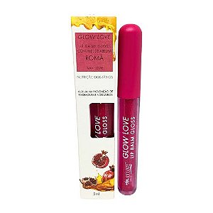 Lip Balm Gloss Glow Love Româ com Mel de Abelha Cor 415 Max Love