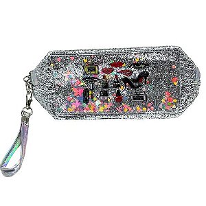Necessaire Estampada Brilhante BOS60055