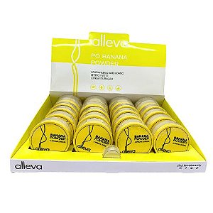 Pó Banana Powder Efeito Matte Alleva AL4001 - Box c/ 24 unid