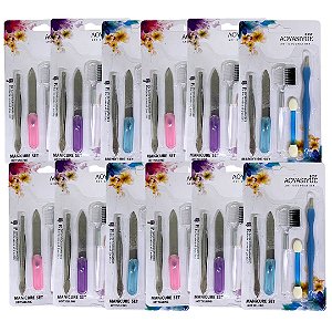 Kit com 05 Peças Manicure - Pcte c/ 12 unid