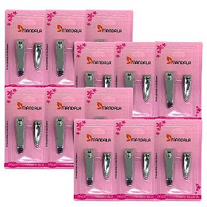Kit com 02 Cortador de Unha Mandala MM5542 - Pcte c/ 12 unid